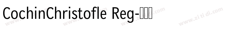 CochinChristofle Reg字体转换